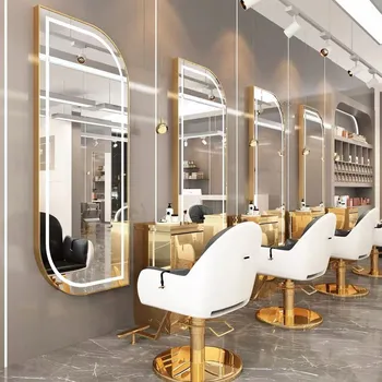 Zrcadlo Kadeřnická konzole Calissimo zlatá