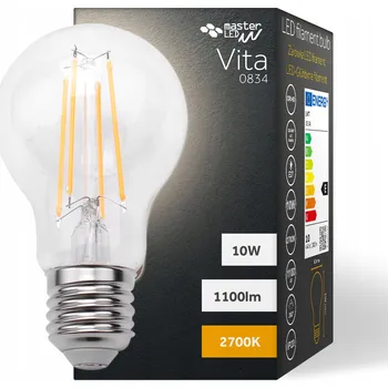 Žárovka LED žárovka E27 Filament A60 4000K 10W