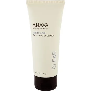 Pleťový peeling AHAVA Clear Time To Clear jemný peeling s minerály a bahnem 100 ml pro ženy