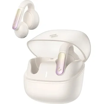 Sluchátka Havit - Bezdrátová sluchátka do uší (TW980) - pro sport, s mikrofonem, Bluetooth 5.3, TWS, USB-C, 400mAh - béžová