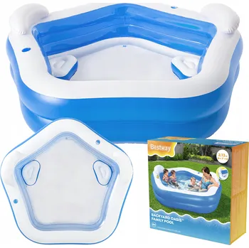 Dětský bazének Bestway 54153 Nafukovací bazén 213 x 206 cm modrý
