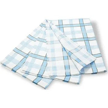 Utěrka Wooline Kuchyňské utěrky káro modrá 3ks, 50x70cm