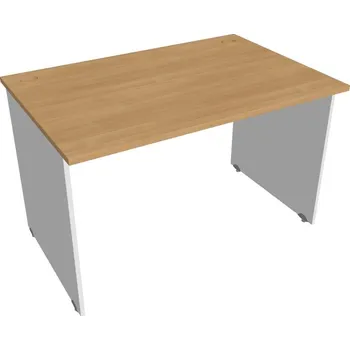 Psací stůl Pracovní stůl GS 1200 - DUB , BÍLÁ