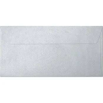 Obálka Ozdobné stříbrné obálky Galeria Papieru DL 10 ks