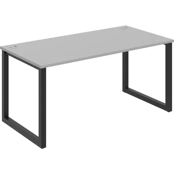 Psací stůl Kancelářský stůl US O 1600 - ŠEDÁ , ČERNÁ