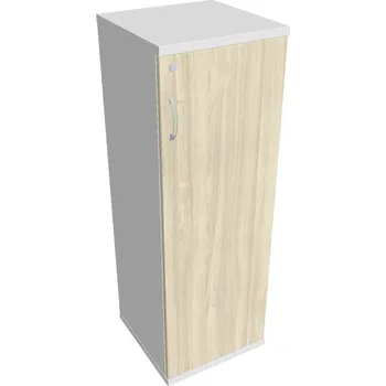 Policová skříň Skříň dveřová SZ 3 40 01 P (dolní pravá) Zámek jednoduchý - AKÁT , BÍLÁ