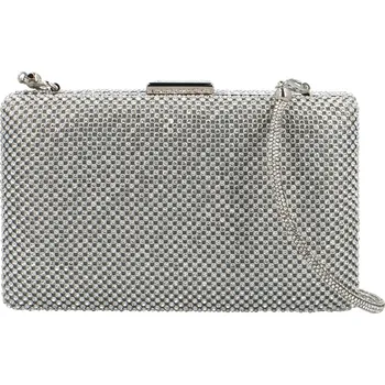 Kabelka Luxusní dámské psaníčko Moon Rivax, stříbrné