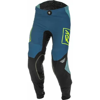 Sport FLY RACING LITE 2022 kalhoty šedé/tyrkysové/hi-vis, 32