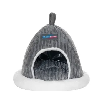 Pelíšek pro kočku DELPHI PALACE PELECH PRO KOČKY, L, ŠEDÝ