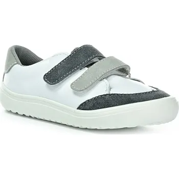 Dívčí tenisky Jonap Joy Kids bílo-šedé celoroční nízké barefoot boty Velikost boty (EU): 26, Vnitřní délka boty: 171, Vnitřní šířka boty: 71