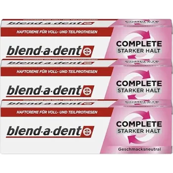 Péče o zubní náhradu Blend-a-dent bez příchuti Neutral 3x47 g