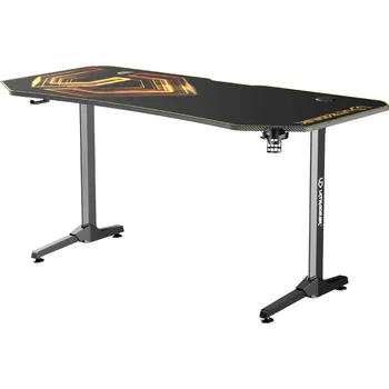 Počítačový stůl Ultradesk herní stůl Frag XXL - zlatá