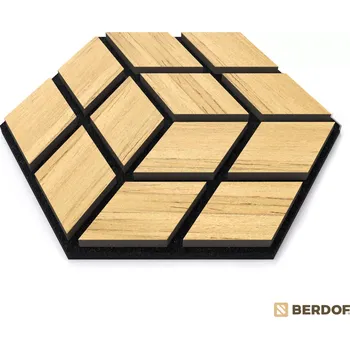 akustický panel Akustický panel hexagon - Dub světlý