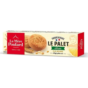 Potravina La Mére Poulard Tradition Lemon French shortbread papír 125g
