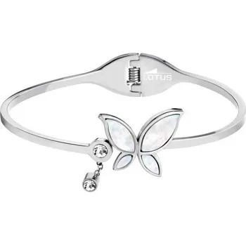 Náramek Dámský ocelový náramek motýl se zirkony a perletí | Elegantní design | Snadné zapínání | Ověřeno 1000+ zákazníky | Náramek pro ženy | Dámské šperky | ROMERO chirurgická ocel, zirkony