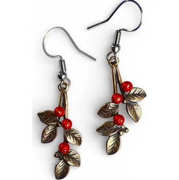 Náušnice Drakkaria BRUSINKY, náušnice, bronz