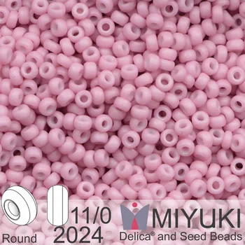 Korálek Korálky Miyuki Round 11/0. Barva 2024 Matte Opaque Dusty Orchid. Balení 5g.