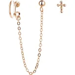 MOISS stříbrné náušnice KŘÍŽEK - sada 3 kusů