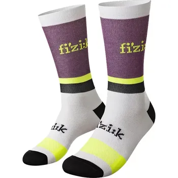Pánské termoprádlo Fizik Ponožky Fizik Team Edition Lilac bílá velikost S