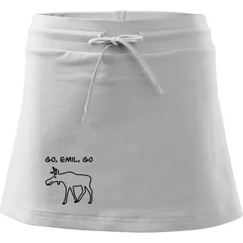 Dámská sukně Go, Emil, go (Moňas) - Sportovní sukně - two in one - M ( Bílá )
