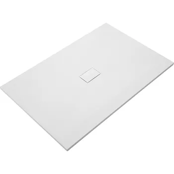 Sprchová vanička CERANO - Sprchová vanička obdélníková FlexiCut - SMC/minerální kompozit - upravitelná - bílá mátná - 120x100x3 cm