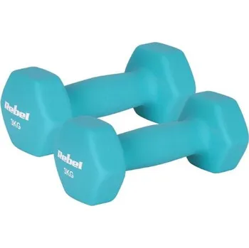 Sada činek z litiny a neoprenu HEX REBEL RBA-2330-3 2x3kg