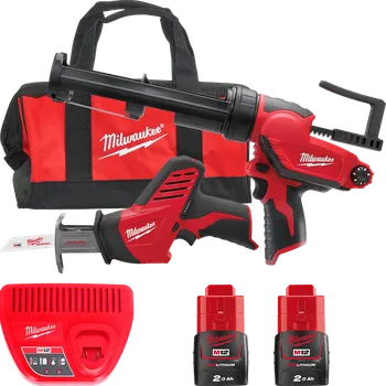 Sada nářadí MILWAUKEE M12 Sada nářadí, 2x 2,0 Ah 4933000106