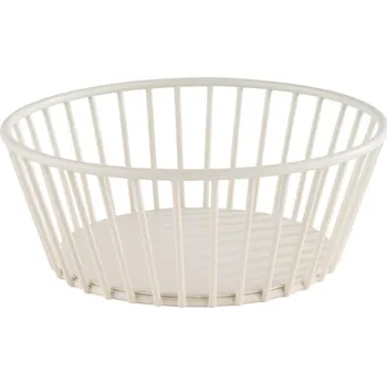 Odpadkový koš APS Kulatý kovový koš 170 mm, bílý | APS, Urban