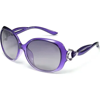 Sluneční brýle Techsuit - Sluneční brýle polarizační (2962) - pro ženy s UV ochranou, PC - fialové
