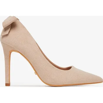 Dámské lodičky Deezee Dámské lodičky béžové na nízkém jehlovém podpatku, velikost 37