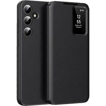 Pouzdro na mobilní telefon Techsuit - Řada SmartView - Samsung Galaxy S24 FE - černá