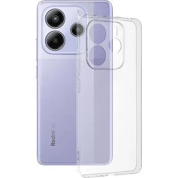 Pouzdro na mobilní telefon Techsuit - průhledný silikon - Xiaomi Redmi Note 14 5G - průhledný