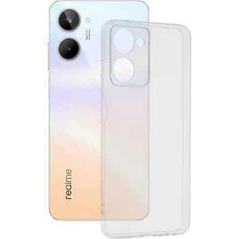 Pouzdro na mobilní telefon Techsuit - čirý silikon - Realme 10 4G - průhledný