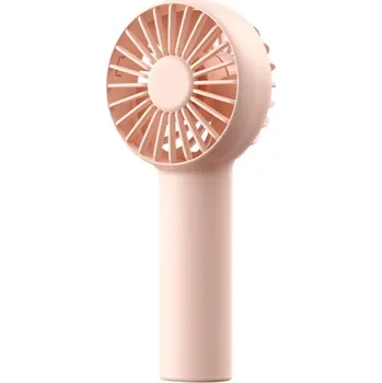 Domácí ventilátor JisuLife - prémiový přenosný mini ventilátor Life1 (FA20) - dobíjecí USB-C, 3 rychlosti větru, 2000mAh - růžový