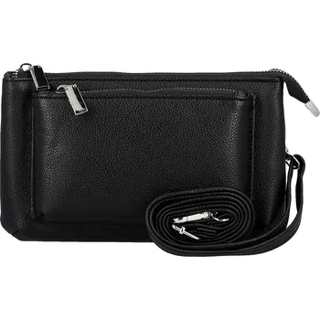 Kabelka Trendy dámská koženková crossbody kabelka Aksila, černá