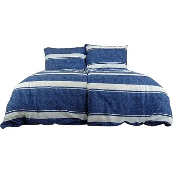 Povlečení B.E.S. - Petrovice Povlečení krep 140 × 200 cm top class - Blue line