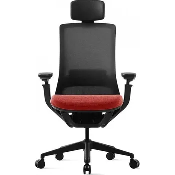 Kancelářská židle - ROLY BLACK SP - Červená