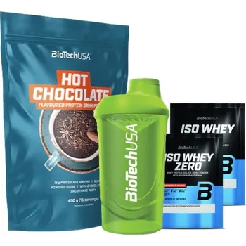 Protein AKCE BioTech Hot Chocolate 450 g + ZDARMA Šejkr 600 ml + 2x vzorek