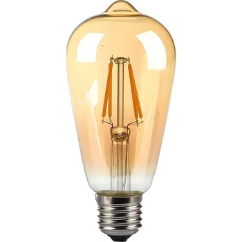 Žárovka V-TAC LED žárovka 8W ST64 AMBER filament 2200K E27
