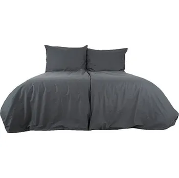 Povlečení B.E.S. - Petrovice Povlečení bavlna jednobarevné uzavírání zip - antracitové 140 × 200 cm