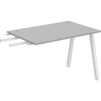 Psací stůl Stůl pracovní k řetězení úzký UE A 1200 RU - ŠEDÁ , BÍLÁ