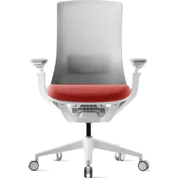 Kancelářská židle - ROLY WHITE BP - Červená