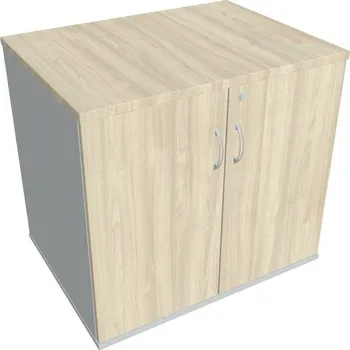 Policová skříň Skříň stolová SPZ 80 60 P (léta podél) - AKÁT , ŠEDÁ