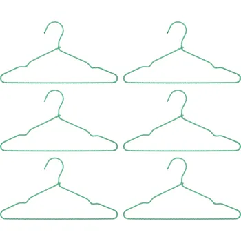 Věšák House Doctor, Ramínka na šaty HDWire, zelené, 6 ks - Formadore
