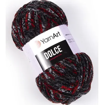 Příze Yarn Art příze Dolce 806 červenočerná