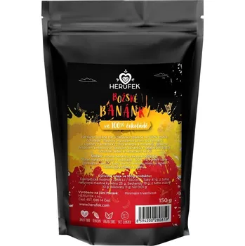 Čokoláda Herufek Banánky v čokoládě, single origin Uganda 150g
