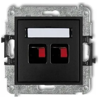 Elektrická zásuvka Černá Elektrická Zásuvka Karlik