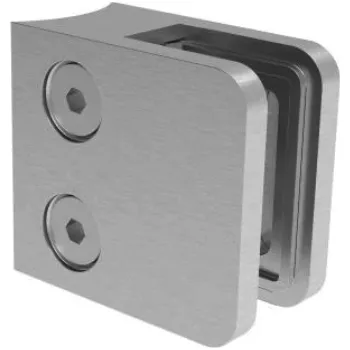 Zábradlí Hahn Steel Držák skla 45x45mm pro sloupek O42,4 mm, model 21 – nerez AISI 316, broušený