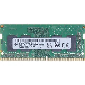 Operační paměť Paměť RAM Micron 8GB DDR4 3200MHz PC4-3200AA SODIMM MTA4ATF1G64HZ-3G2F1