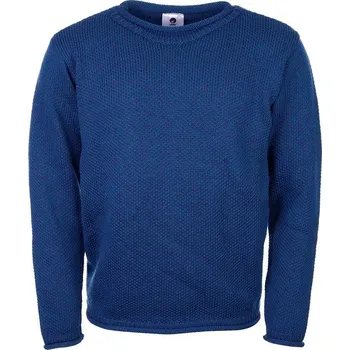 Dívčí mikina Vlnka Pánský vlněný pulover svetr Merino tmavě modrá velikost oblečení S